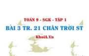 Bài 3 trang 21 Toán 9 Chân trời sáng tạo Tập 1